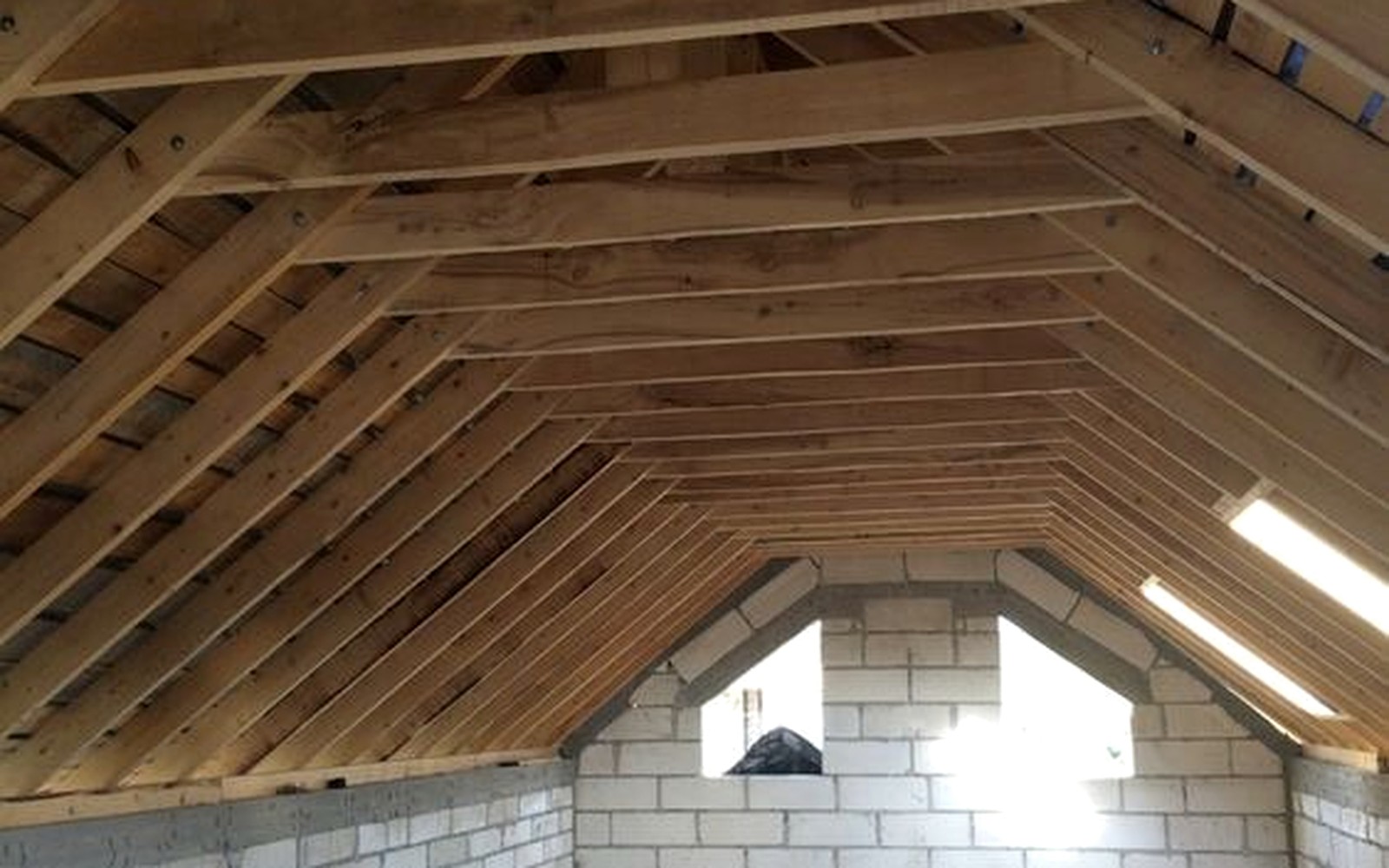 Loft conversion under construction